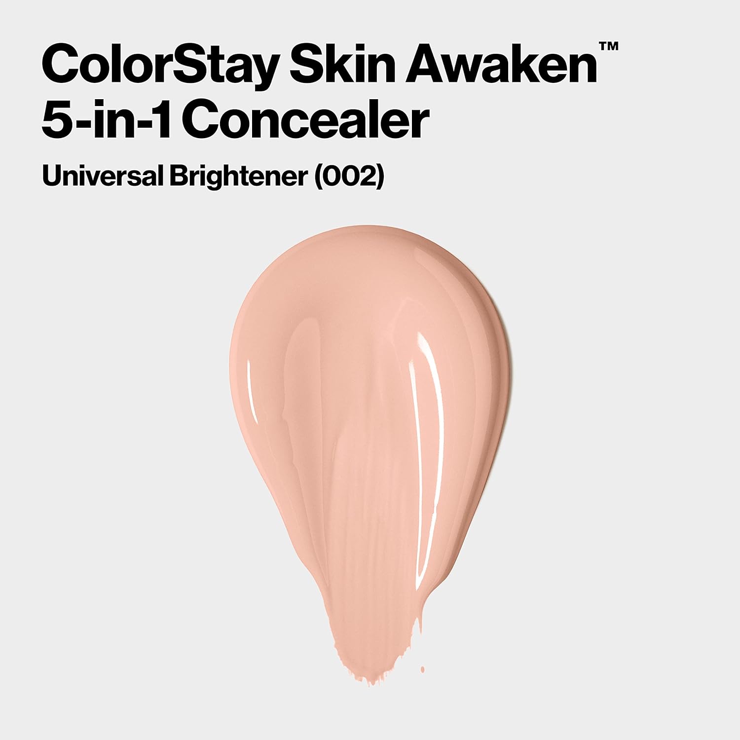 Revlon ColorStay Skin Awaken 5-in-1 Concealer, Lightweight, Creamy Longlasting Face Makeup with Caffeine & Vitamin C, For Imperfections, Dark Circles & Redness, 002 Universal Brightener, 0.27 fl oz-1