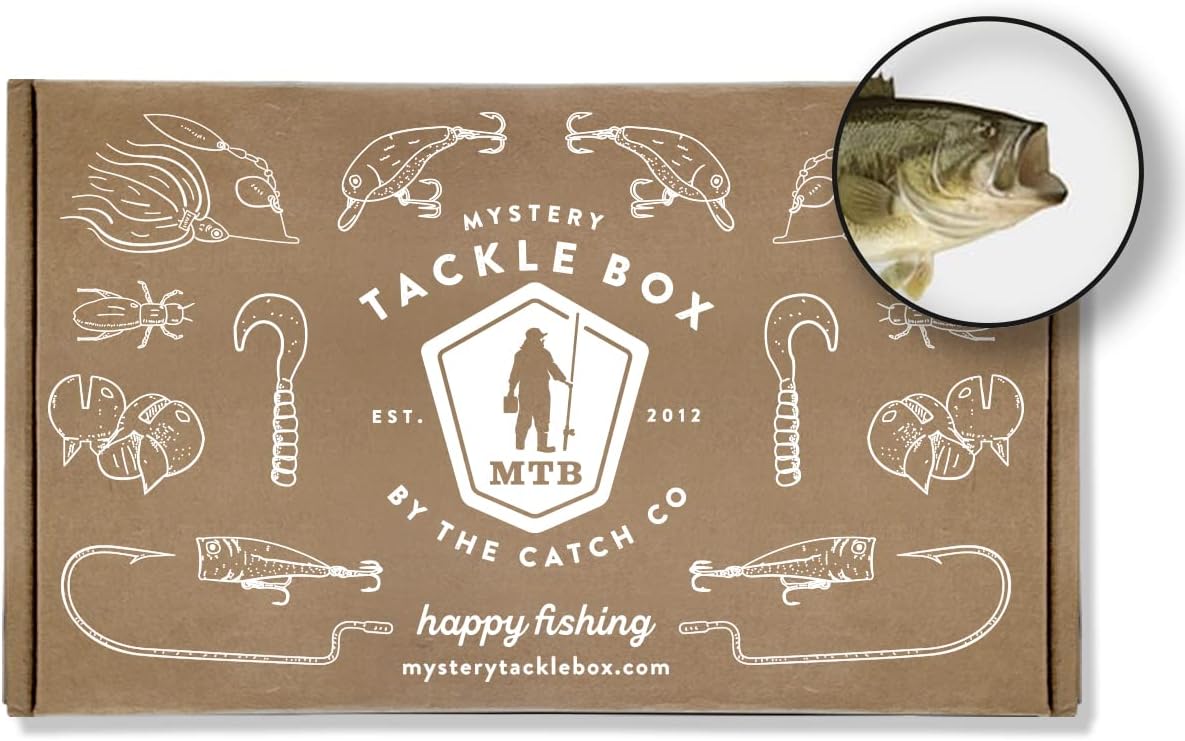 Catch Co Mystery Tackle Box Freshwater Largemouth and Smallmouth Bass Lures Fishing Kit-0