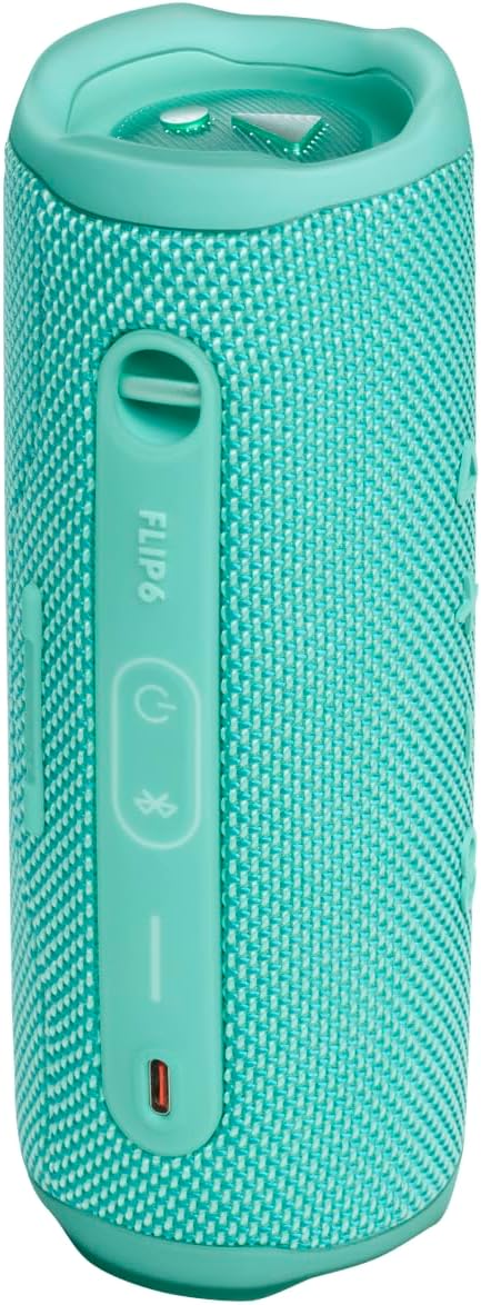 JBL Flip 6 - Portable Bluetooth Speaker, powerful sound and deep bass, IPX7 waterproof, 12 hours of playtime, JBL PartyBoost for multiple speaker pairing for home, outdoor and travel (Teal)-1