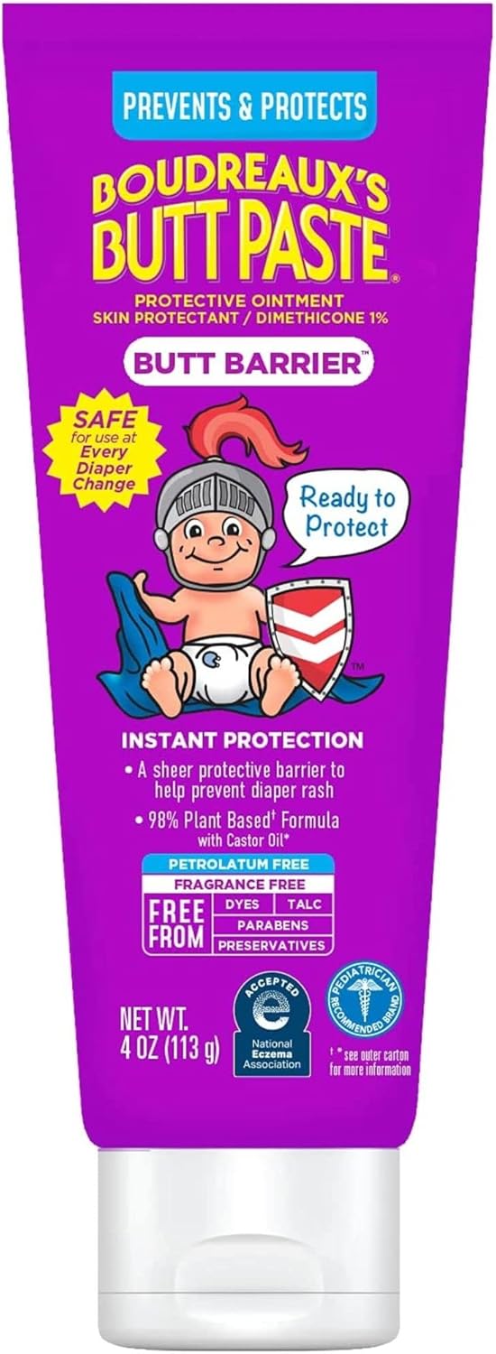 Boudreaux's Butt Paste, Butt Barrier Ointment, Rash Prevention, 4oz tube-6