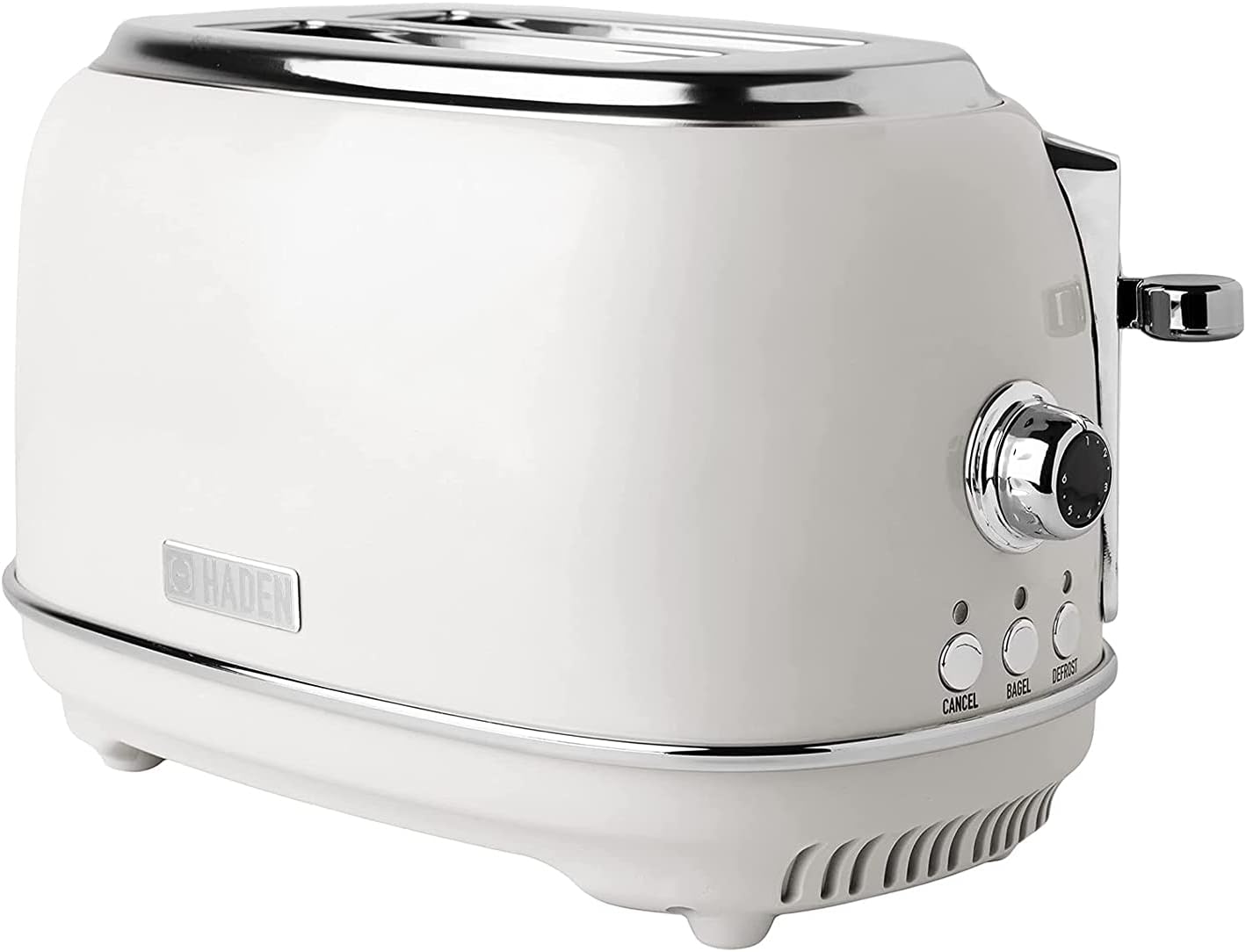 Haden Heritage 1.7 Liter Stainless Steel Body Retro Electric Tea Kettle with 2 Slice Wide Slot Stainless Steel Bread Toaster, White-8