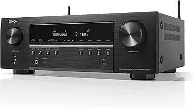 Denon AVR-S760H 7.2 Ch AVR - 75 W/Ch (2021 Model), Advanced 8K Upscaling, Dolby Atmos Height Virtualization, DTS Virtual:X & More, Built-in HEOS, Amazon Alexa Voice Control