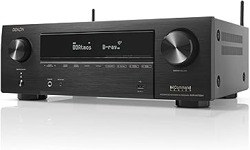 Denon AVR-X1700H 7.2 Channel AV Receiver - 80W/Channel, Advanced 8K HDMI Video w/eARC, Dolby Atmos, DTS:X, Built-in HEOS, Amazon Alexa Voice Control