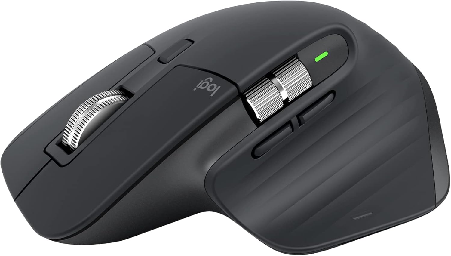 Logitech MX Master 3S - Wireless Performance Mouse, Ergo, 8K DPI, Track on Glass, Quiet Clicks, USB-C, Bluetooth, Windows, Linux, Chrome - Graphite - With Free Adobe Creative Cloud Subscription-0