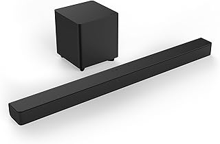 VIZIO V-Series 2.1 Home Theater Sound Bar with Dolby Audio, DTS Virtual:X, Bluetooth, Wireless Subwoofer, Voice Assistant Compatible, Includes Remote Control - V21x-J8