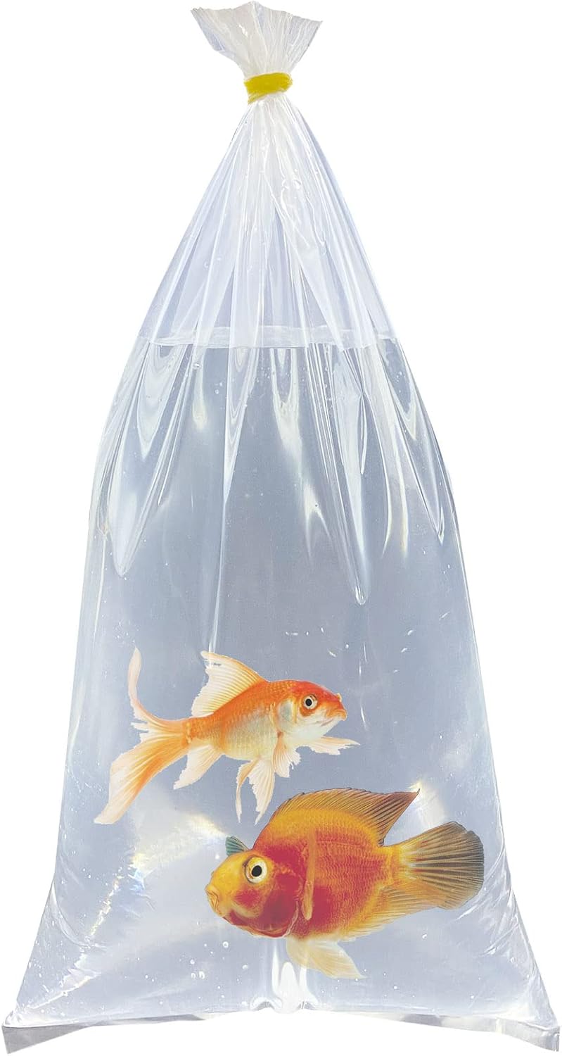 Aquarium Fish Bags, Leak Proof Poly Bags, 3 Mil Extra Thickness Transporting Bags Shipping Bags for Live Fish-0