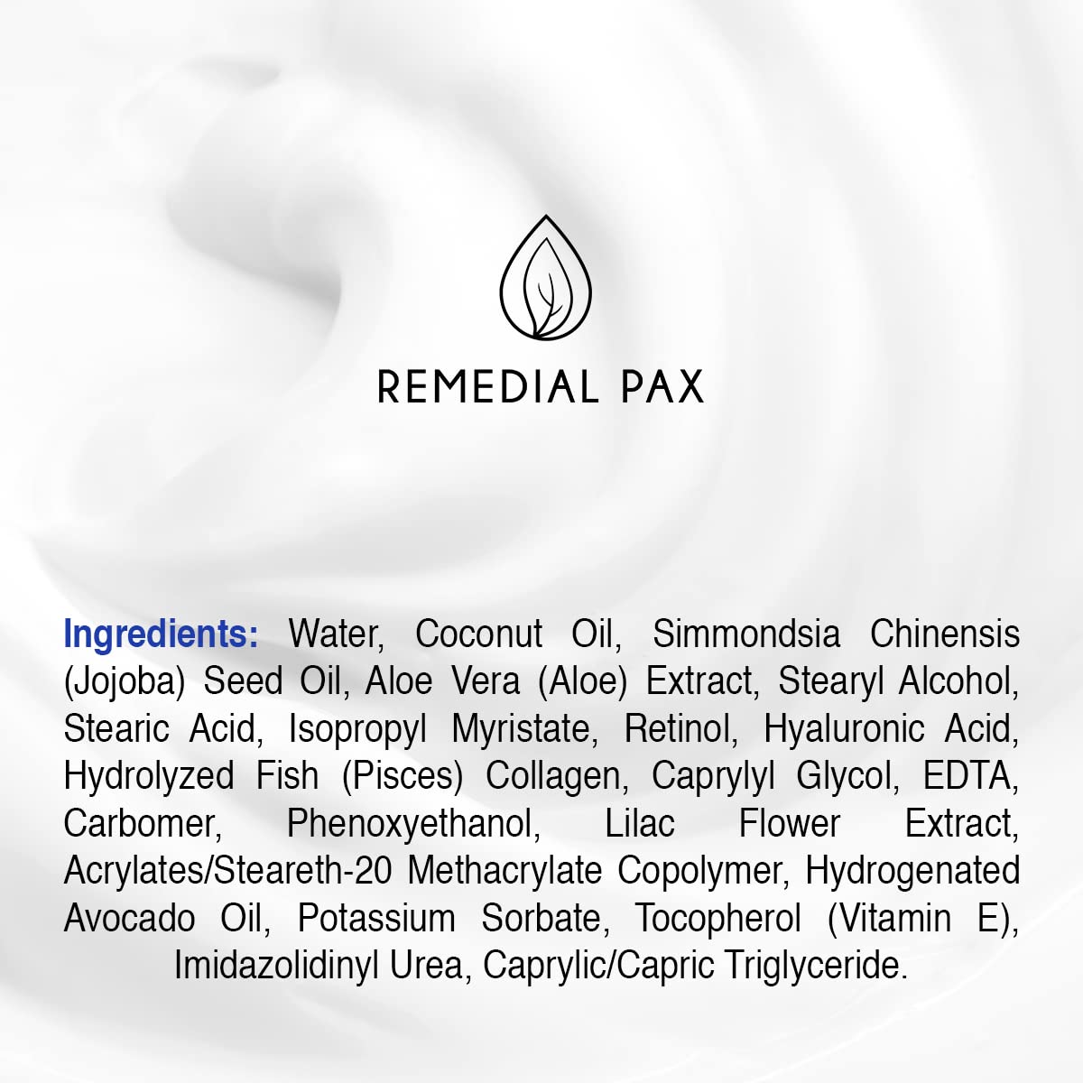 REMEDIAL PAX Collagen Cream for Face with Retinol and Hyaluronic Acid, Day and Night Anti Aging Skincare Facial Moisturizer, Hydrating Face Lotion, Moisturizing Cream to Reduce Wrinkles for Women Men-8