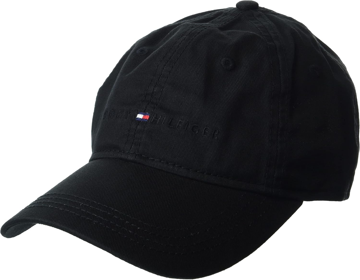 Tommy Hilfiger Men's Cotton Logo Adjustable Baseball Cap-0