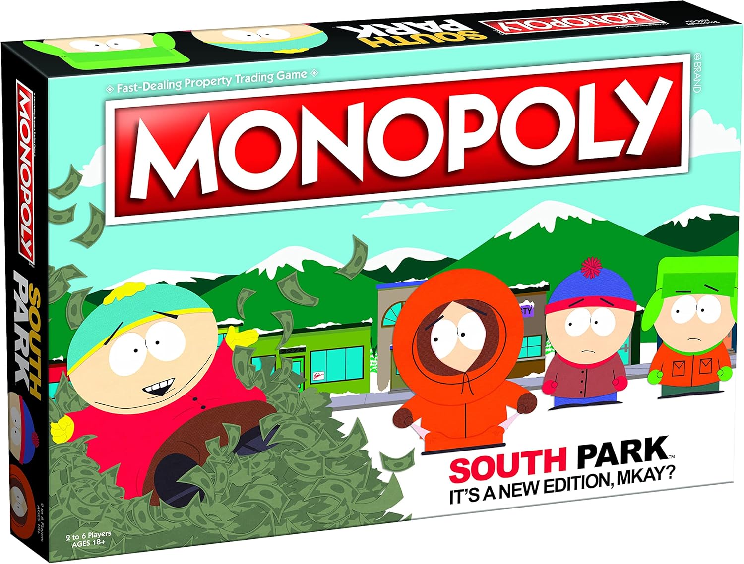 Monopoly South Park | Based on Comedy Central Show Featuring Familiar Locations, Episodes, and Characters Officially-Licensed & Collectible For 2-6 Players-0