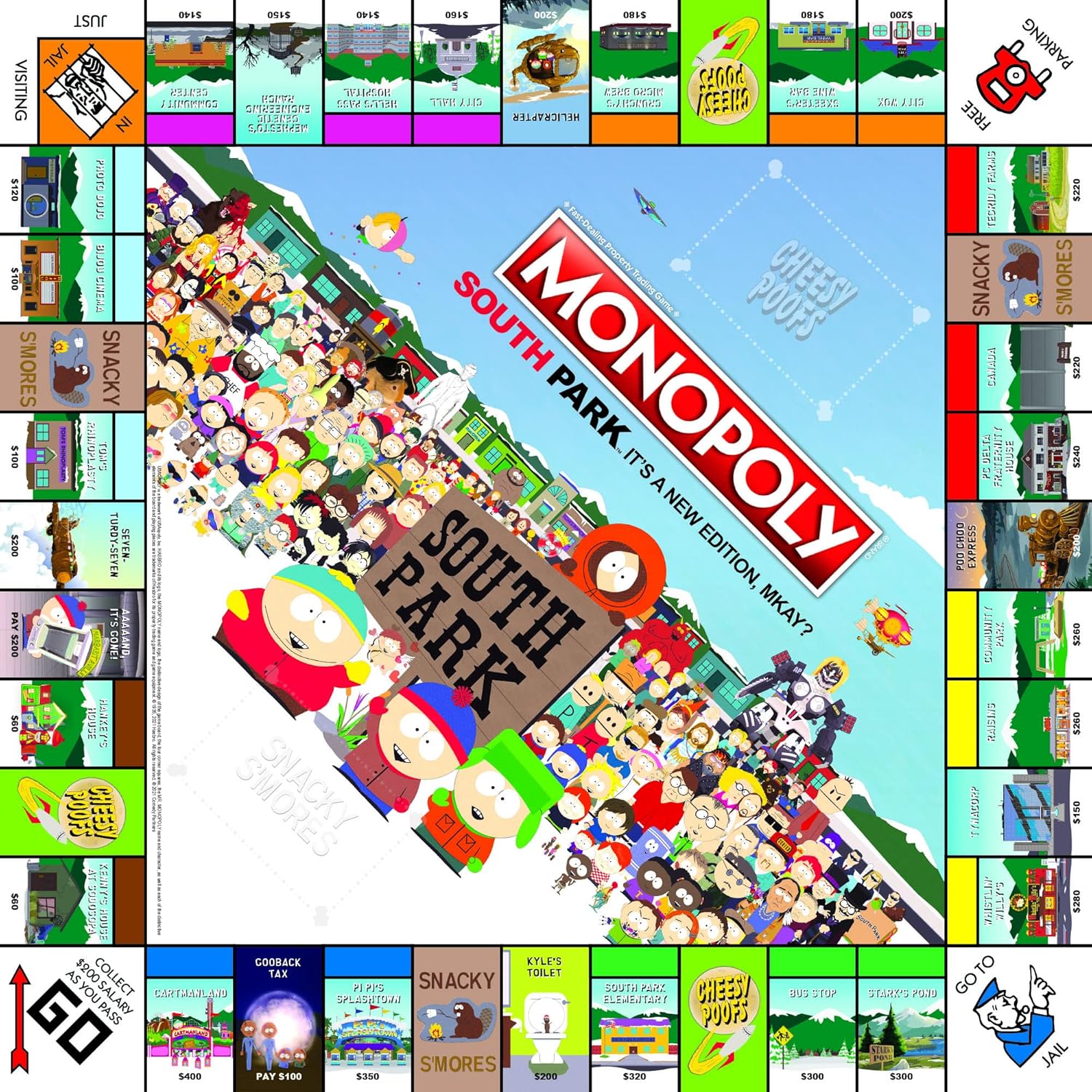 Monopoly South Park | Based on Comedy Central Show Featuring Familiar Locations, Episodes, and Characters Officially-Licensed & Collectible For 2-6 Players-5