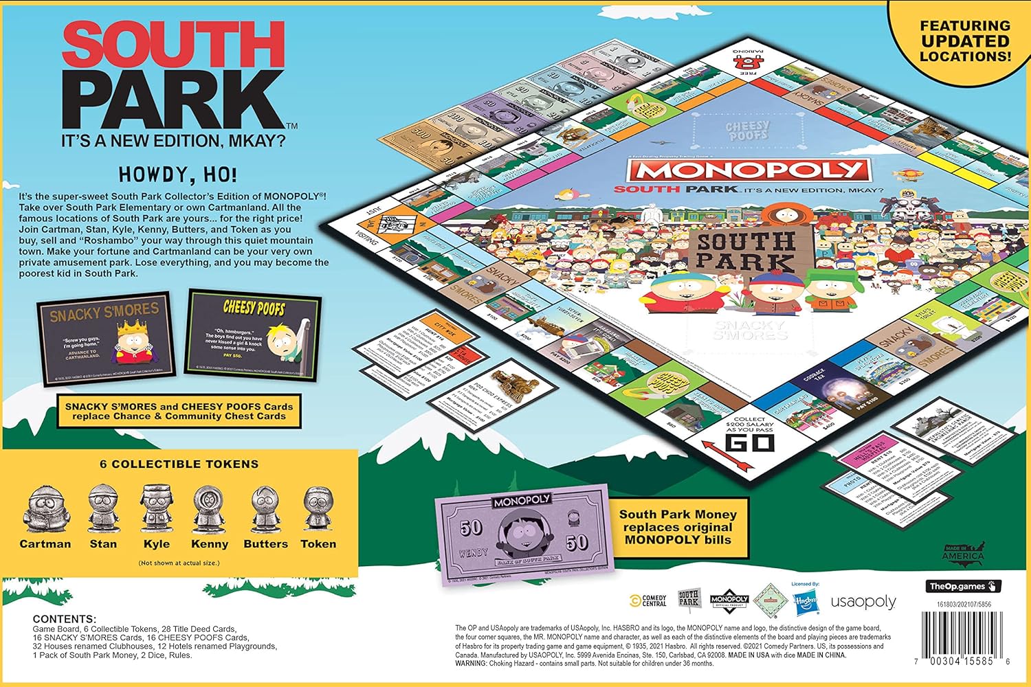 Monopoly South Park | Based on Comedy Central Show Featuring Familiar Locations, Episodes, and Characters Officially-Licensed & Collectible For 2-6 Players-7