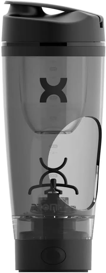 Promixx Charge Shaker Bottle - Device-charging Vortex Mixer with Supplement Storage, Easy-to-clean Tritan Cup (20oz | Black)-2