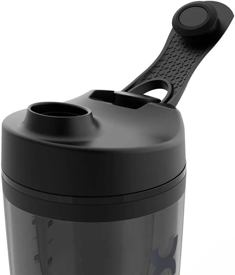 Promixx Charge Shaker Bottle - Device-charging Vortex Mixer with Supplement Storage, Easy-to-clean Tritan Cup (20oz | Black)-6