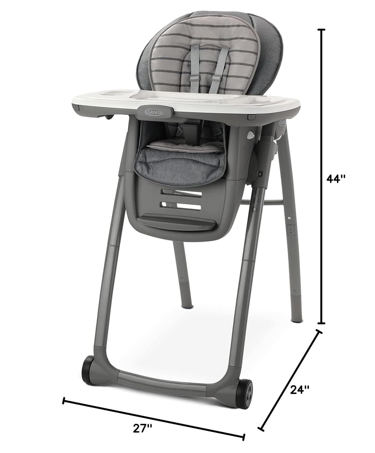 Graco Table2Table Premier Fold 7 in 1 Convertible High Chair | Converts to Dining Booster Seat, Kids Table, and More, Maison-6