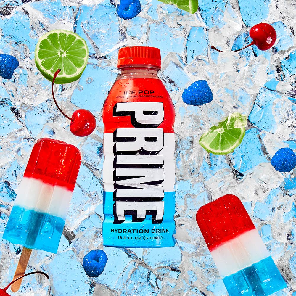 PRIME Hydration ICE POP | Sports Drinks | Electrolyte Enhanced for Ultimate Hydration | 250mg BCAAs | B Vitamins | Antioxidants | 2g Of Sugar | 16.9 Fluid Ounce | 12 Pack-5