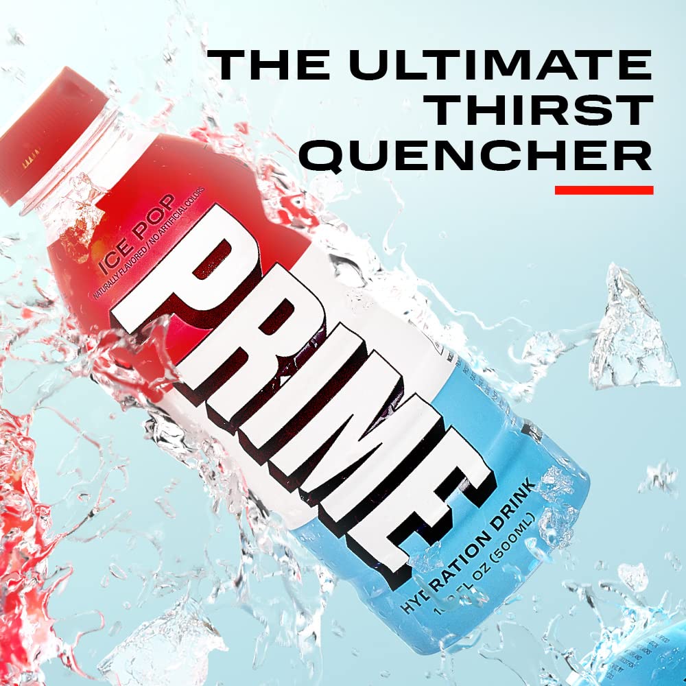 PRIME Hydration ICE POP | Sports Drinks | Electrolyte Enhanced for Ultimate Hydration | 250mg BCAAs | B Vitamins | Antioxidants | 2g Of Sugar | 16.9 Fluid Ounce | 12 Pack-6