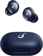 soundcore by Anker Space A40 Auto-Adjustable Active Noise Cancelling Wireless Earbuds, Reduce Noise by Up to 98%, 50H Playtime, Hi-Res Sound, Comfortable Fit, App Customization, Wireless Charge (Blue)