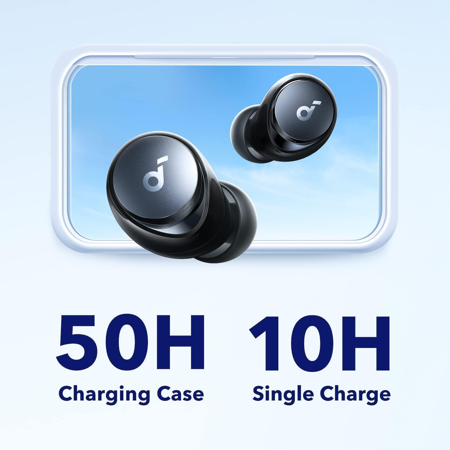 Soundcore by Anker Space A40 Adaptive Active Noise Cancelling Wireless Earbuds, Reduce Noise by Up to 98%, Ultra Long 50H Playtime, 10H Single Playtime, Hi-Res Sound, Comfortable Fit, Wireless Charge-4