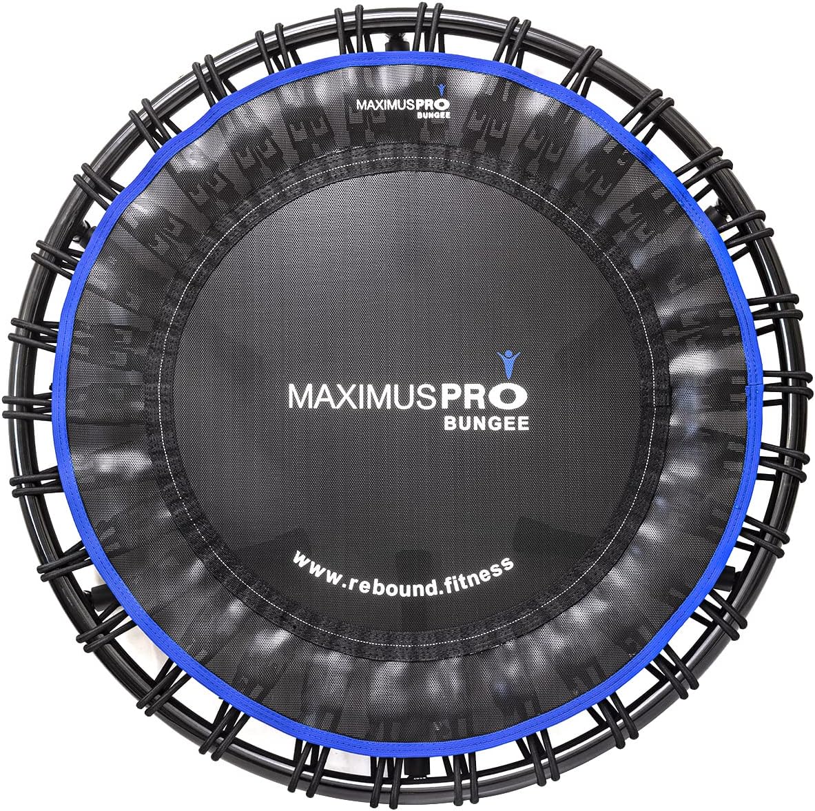 Maximus Pro Bungee Rebounder | Stronger Quieter & Softer Bounce | 40'' Mini Trampoline Ready Assembled for Adults & Children | Max 400lb | DVD+ Videos-1