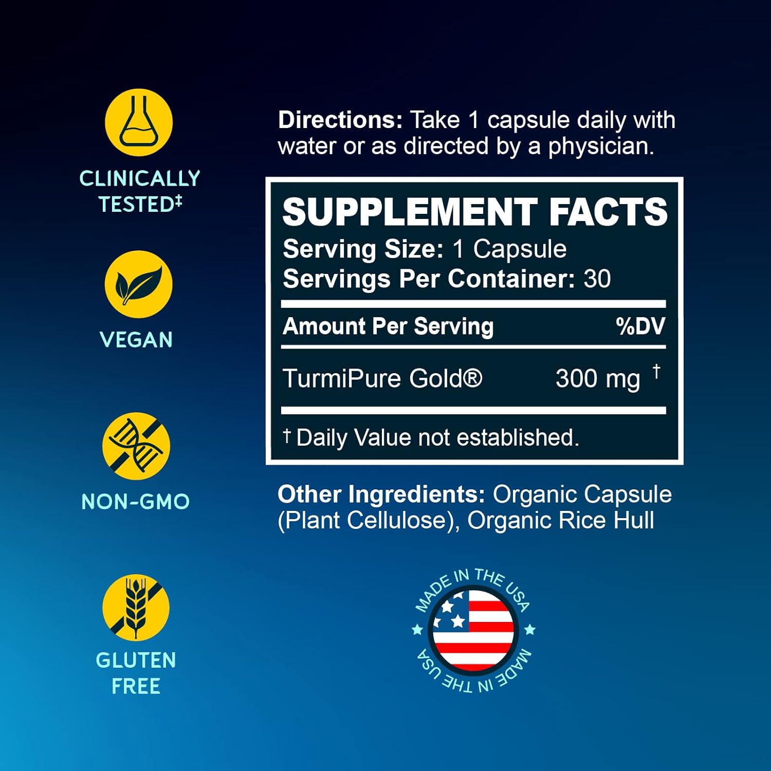 BioEmblem Turmeric Curcumin with Clinically Studied TurmiPure - 1 Small Cap Daily, 24x More Absorption Than Others - Joint Support, Healthy Inflammation Tumeric Supplements - Non-GMO - 30 Servings-2