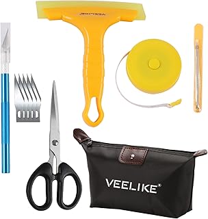 VEELIKE Wallpaper Smoothing Tool Kit for Applying Peel and Stick Wallpaper Adhesive Contact Paper Installation Prepasted Wallpaper Window Tint Glass Film Car Vinyl Wrap Craft Vinyl Smoother Tool