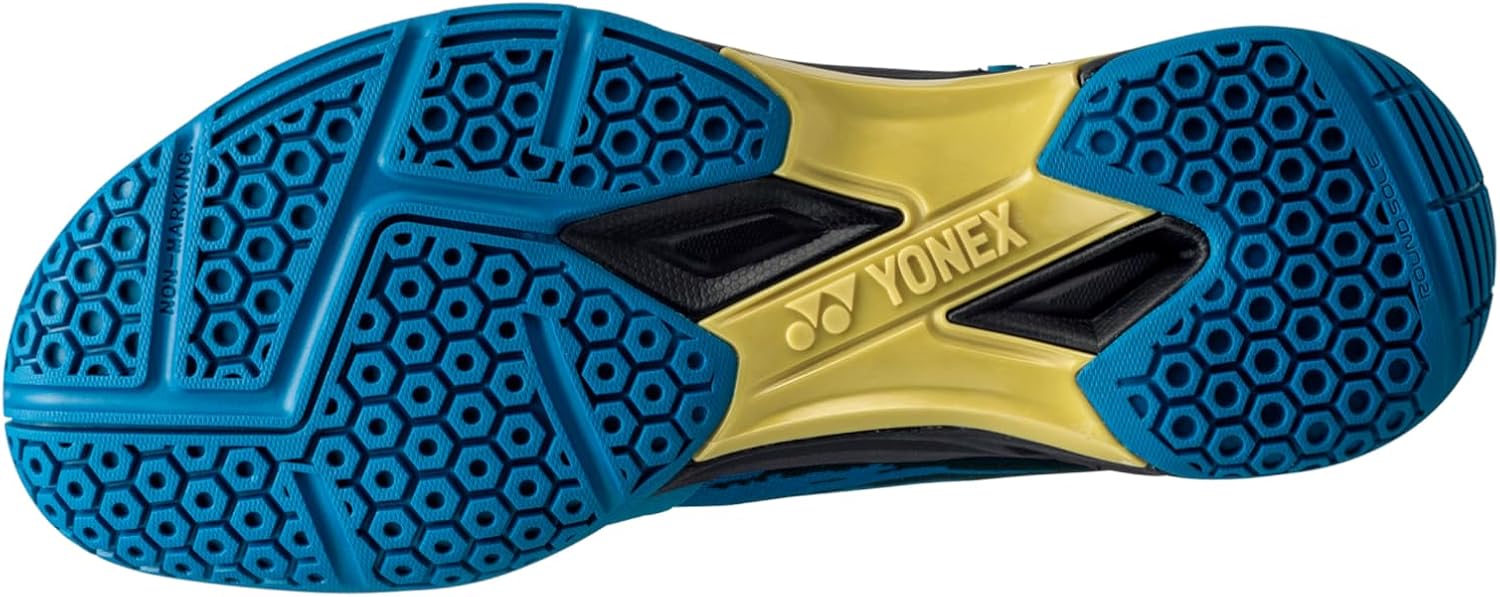 YONEX Power Cushion Cascade Drive Badminton Court Shoe (Teal Blue/Gold) (7.5)-1