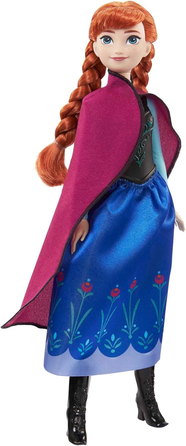 Mattel Disney Frozen Toys, Anna Fashion Doll & Accessory with Signature Look, Inspired by the Movie-3