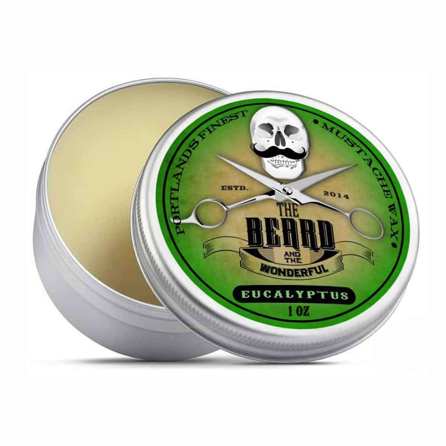 Moustache and Beard Growth Wax for Men - 30ml - Moisture-Resistant with Natural Ingredients, Strong Hold & Eucalyptus Scent for Ideal Styling-0