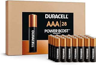 DURACELL Coppertop AAA Batteries, 28 Count Pack Triple A Battery with Power Boost Ingredients, Long-lasting Power Alkaline AAA Battery for Household and Office Devices (Ecommerce Packaging)