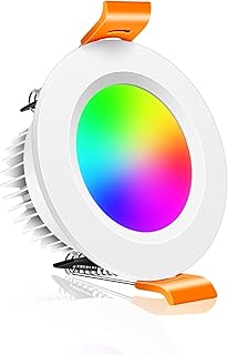 inShareplus Smart Recessed Lighting 2 Inch, WiFi LED Downlight 5W 120V, Dimmable RGBCW 2700-6500K Color Changing, Compatible with Alexa/Google, Ceiling Lights with LED Driver 1Pack