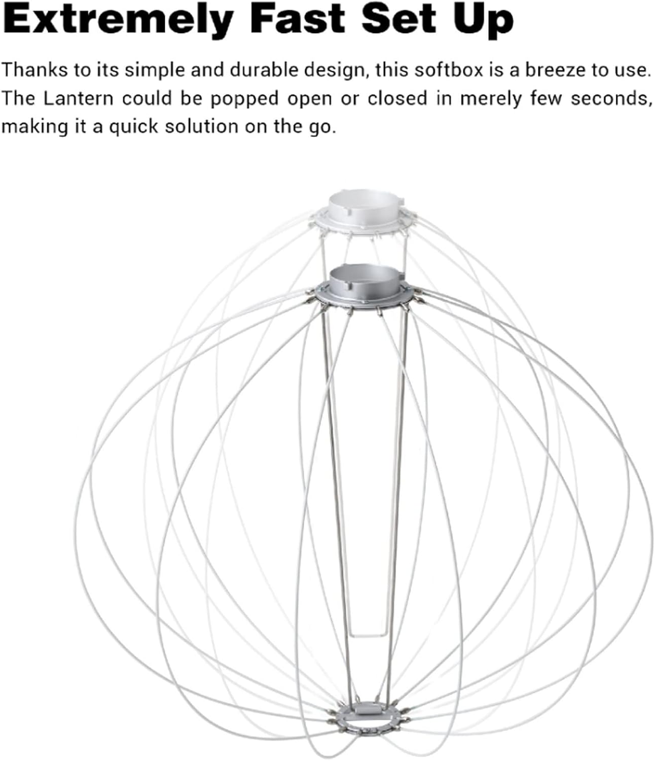 GODOX CS-50D Lantern Softbox 50cm/20inch Omni-Directional Light Modifier Bowens Mount for Godox SL60W SL150 II, UL150, VL150 Light for Video Recording, Live Streaming, and Film Making-1