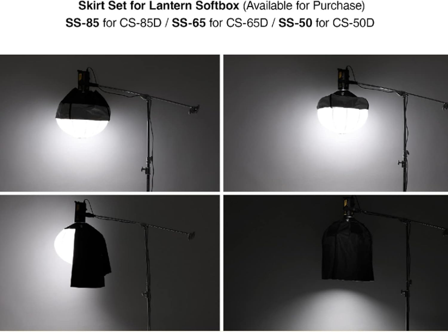 GODOX CS-50D Lantern Softbox 50cm/20inch Omni-Directional Light Modifier Bowens Mount for Godox SL60W SL150 II, UL150, VL150 Light for Video Recording, Live Streaming, and Film Making-4