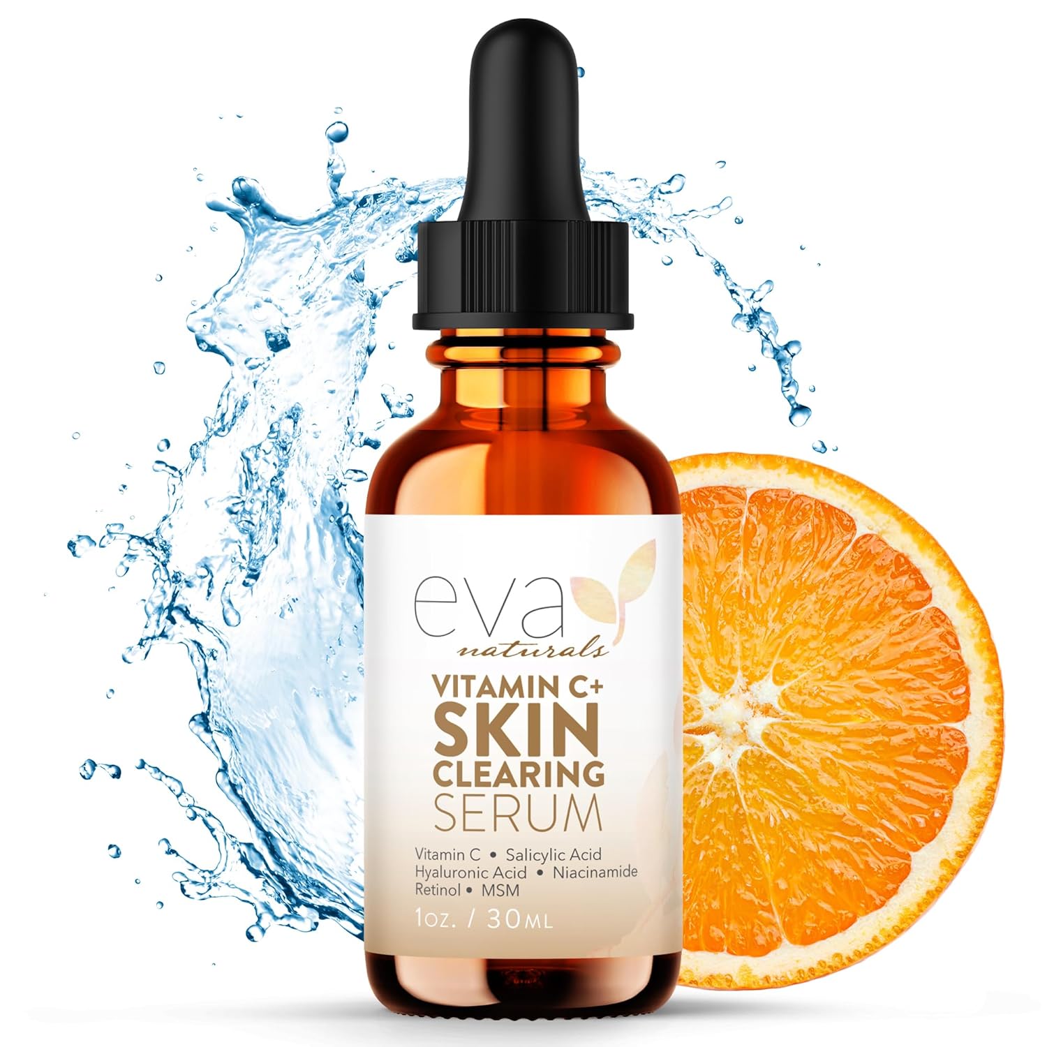 Vitamin C Serum for Face - Skin Clearing Serum with Salicylic Acid Retinol, Niacinamide and Hyaluronic Acid - Skin Brightening Acne Serum - Anti Aging Dark Spot Treatment(1 oz)-0