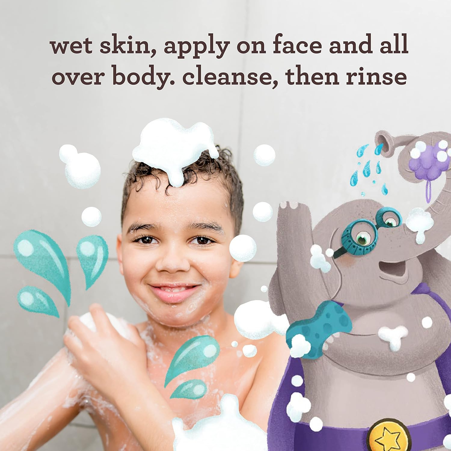 Aveeno Kids Sensitive Skin Face & Body Wash with Oat Extract, Gently Washes Away Dirt & Germs Without Drying, Tear-Free & Suitable for All Skin Tones, Hypoallergenic, 18 fl. Oz-2