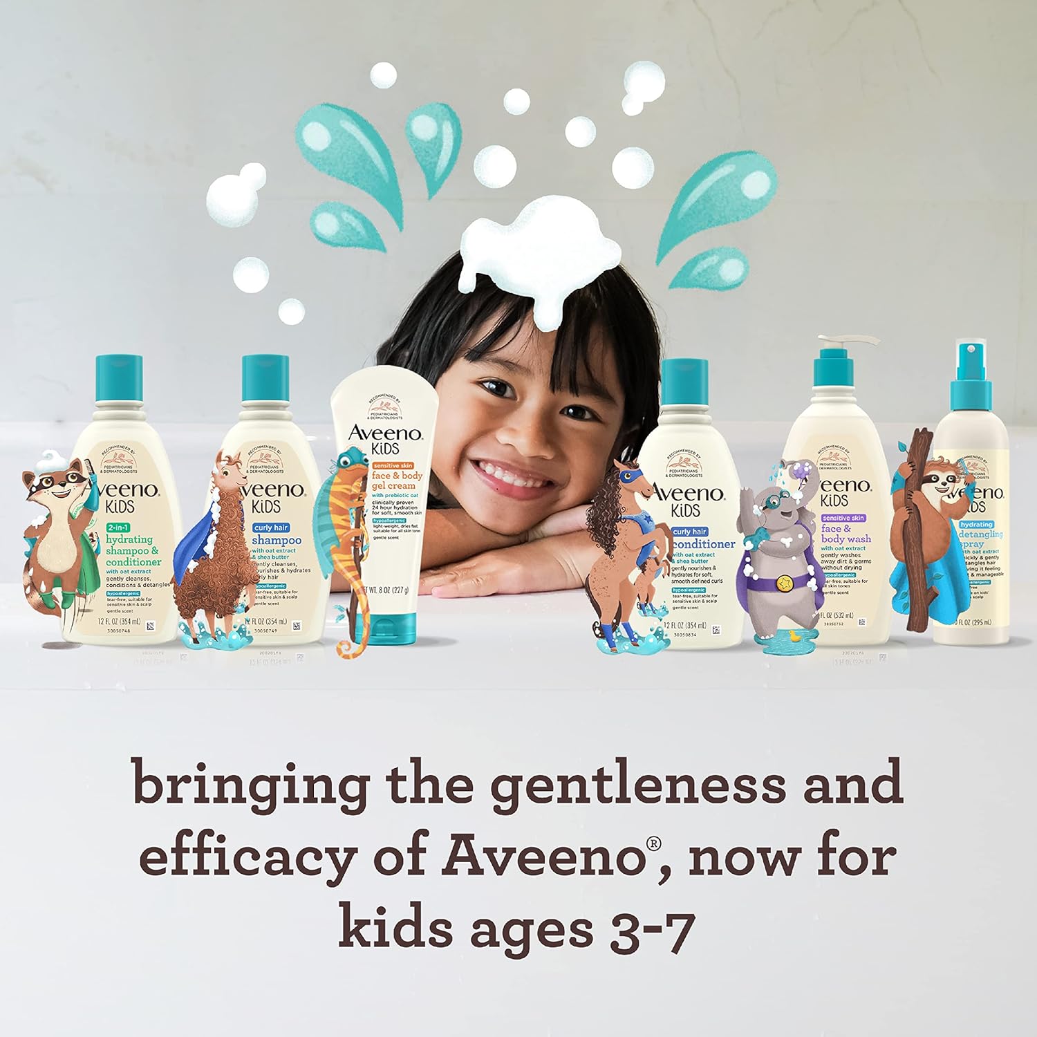 Aveeno Kids Sensitive Skin Face & Body Wash with Oat Extract, Gently Washes Away Dirt & Germs Without Drying, Tear-Free & Suitable for All Skin Tones, Hypoallergenic, 18 fl. Oz-4