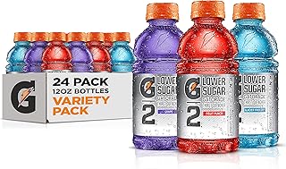 Gatorade G2 Thirst Quencher, 3 Flavor Variety Pack, 12oz Bottles (24 Pack)