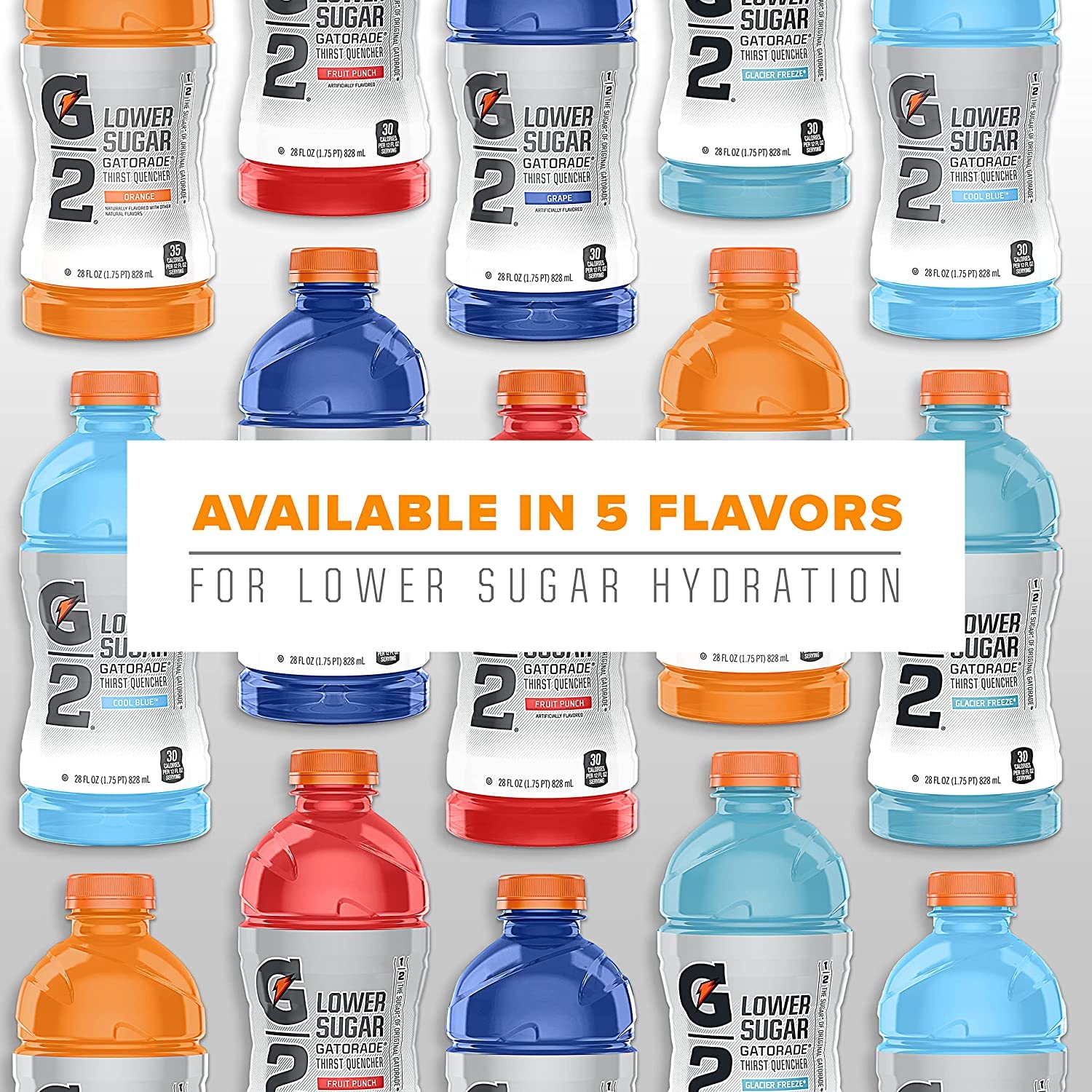 Gatorade G2 Thirst Quencher, 3 Flavor Variety Pack, 12oz Bottles (24 Pack)-5