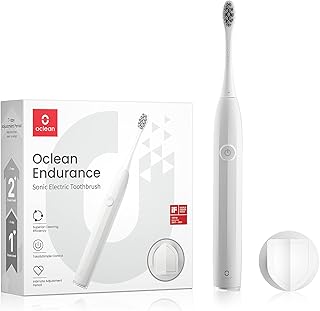 Oclean Sonic Electric Toothbrush, Electric Toothbrush for Adults, Rechargeable Electric Toothbrush with 72000 Movements Deep Clean Mode, Beginner Friendly, 2 Minutes Smart Timer-White