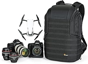 Lowepro ProTactic 450 AW II Black Pro Modular Backpack with Recycled Material, Camera Bag for Professional Use, for Laptop Up to 15", Backpack for Professional Cameras and Drones, LP37177-GRL, Black