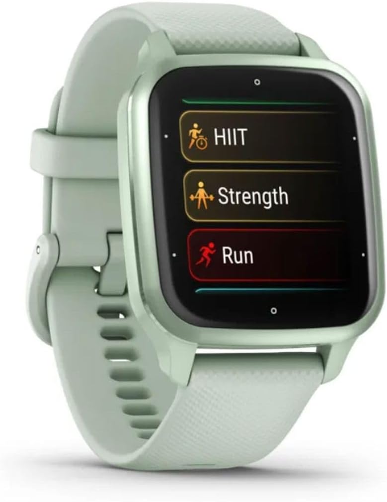 Garmin Venu® Sq 2 GPS Smartwatch, All-Day Health Monitoring, Long-Lasting Battery Life, AMOLED Display, Cool Mint-2