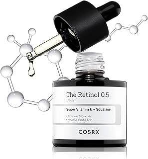 COSRX Retinol 0.5 Oil, Anti-aging Serum with 0.5% Retinoid Treatment for Face, Reduce Wrinkles, Fine Lines, & Signs of Aging, For Day & Night, Not Tested on Animals, Korean Skin Care