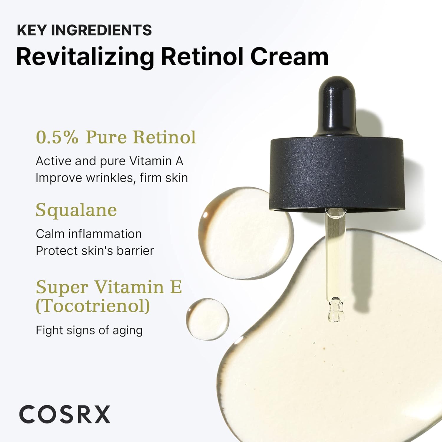 COSRX Retinol 0.5 Oil, Anti-aging Serum with 0.5% Retinoid Treatment for Face, Reduce Wrinkles, Fine Lines, & Signs of Aging, For Day & Night, Not Tested on Animals, Korean Skin Care-3