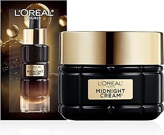 L'Oreal Paris Age Perfect Anti-Aging Midnight Cream, Reduce Wrinkles & Firm 1.7oz + Serum Sample