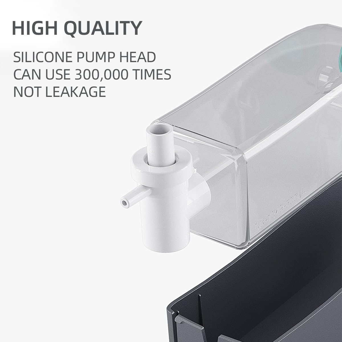 Single 300ML Shower Soap Dispenser 1 Chamber Bathroom Shampoo and Conditioner Dispenser Wall Mount No Drill Liquid Hand Body Wash Container Kitchen Sink Dish Soap Dispenser(Grey)-2