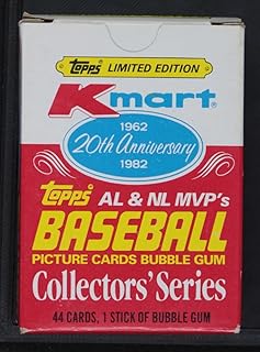 1982 K-Mart 20th Anniversary A.L. & N.L. MVP's Complete Set (Baseball Card) NM/MT