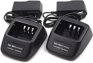 (2-Pack) kSC-35s Rapid Quick Charger for Kenwood Radio TK-2200 TK-2200L TK-2206 TK-2202 TK-2207 TK-2207G TK-3200 TK-3200L TH-K20 TH-K20A TK-2000 TK-3000 KNB-45L KNB-63L KNB-65L Li-ion Battery