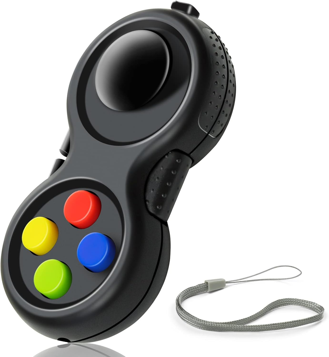 WTYCD Original Fidget Toy Game, Rubberized classical Controller Fidget Concentration Toy with 8-Fidget Functions and Lanyard - Excellent for Relieving Stress and Anxiety-0