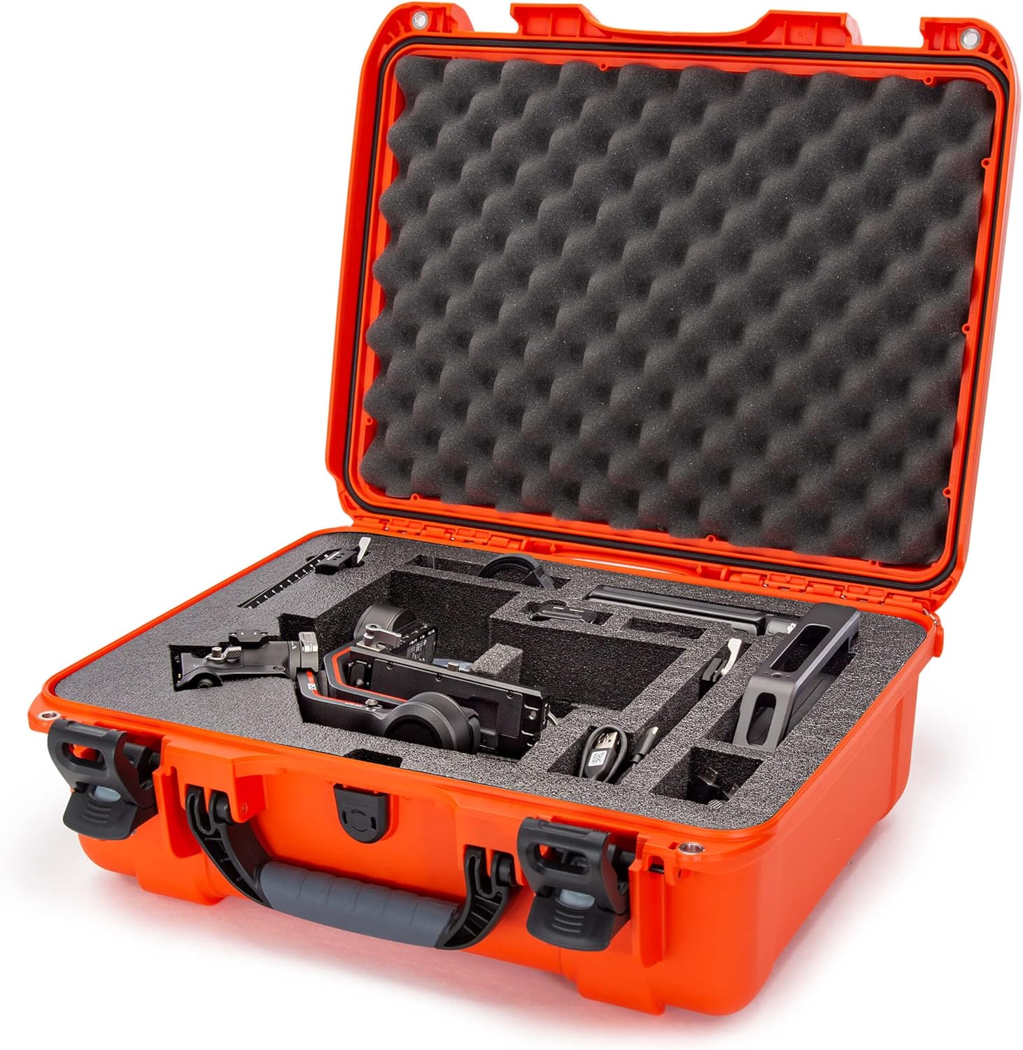 Nanuk 930 Waterproof Hard Case with Foam Insert for DJI RS 3/RS 3 Pro Combo, Orange-0