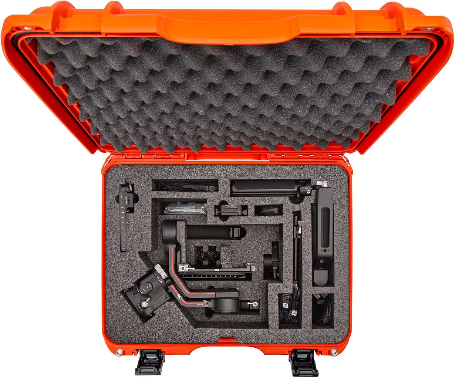 Nanuk 930 Waterproof Hard Case with Foam Insert for DJI RS 3/RS 3 Pro Combo, Orange-4