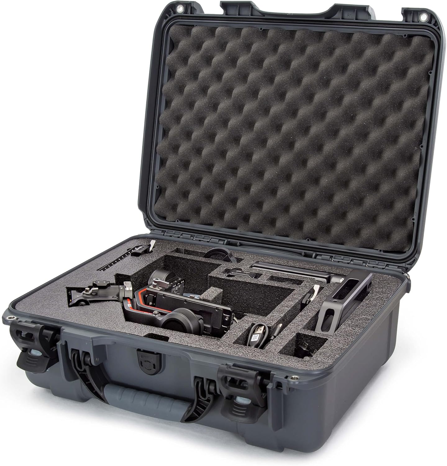 Nanuk 930 Waterproof Hard Case with Foam Insert for DJI RS 3/RS 3 Pro Combo, Graphite-0